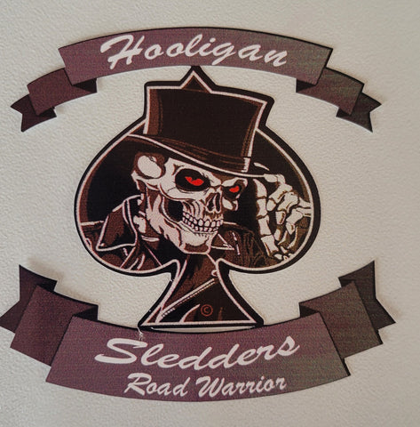 Warriors 3 Inch Hooligan Riders Sticker