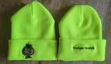 Cuffed Watch Cap 3M Thinsulate Black and Lime