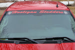 Full windshield sticker